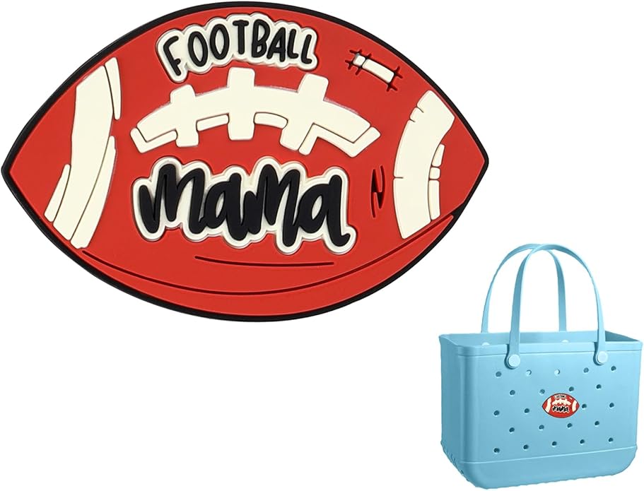 Football Mama Bogg Bag Charm