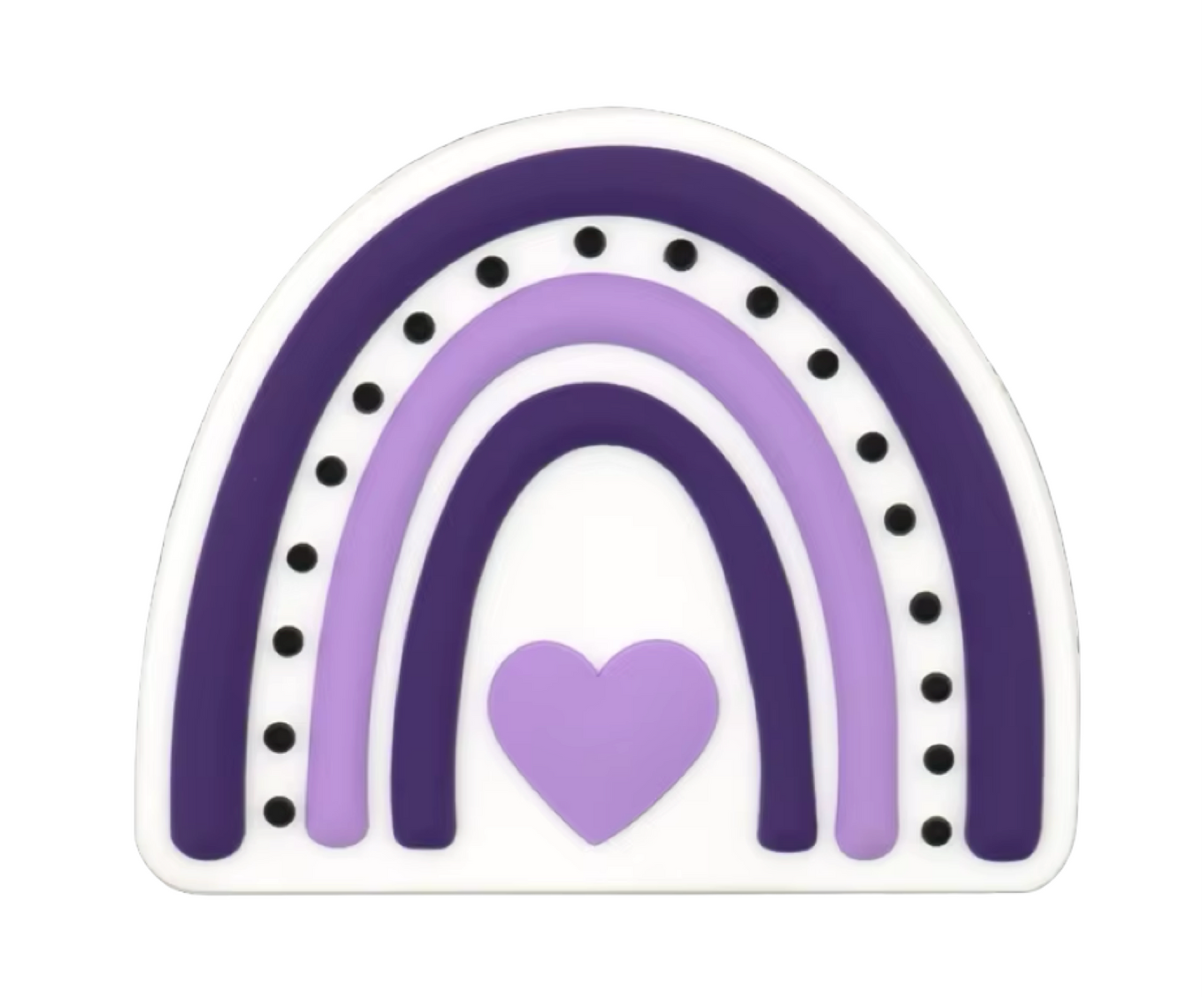 Purple Rainbow Bogg Bag Charm