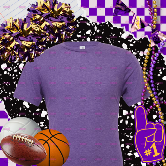 Royal Purple Bella + Canvas 3001C Unisex Jersey T-Shirt Mockup