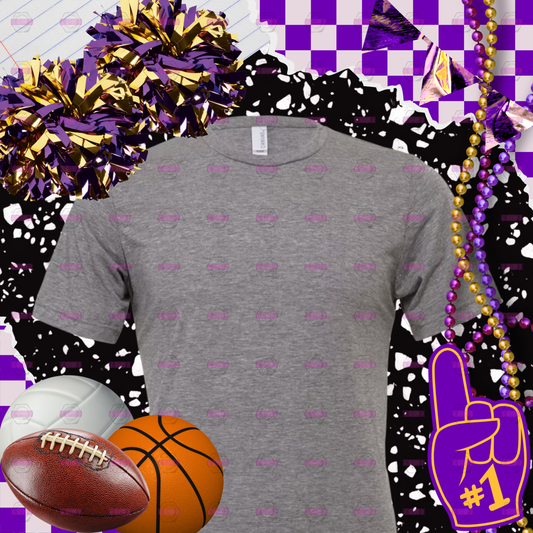 Heather Athletic Gray Bella + Canvas 3001CVC Unisex T-Shirt Mockup