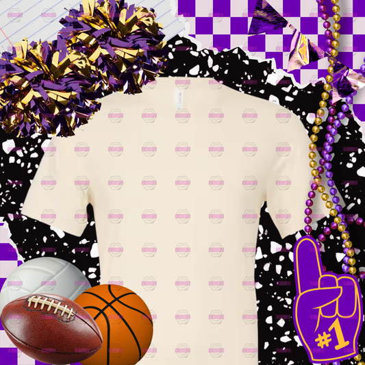 Natural Bella + Canvas 3001C Unisex Jersey T-Shirt Mockup