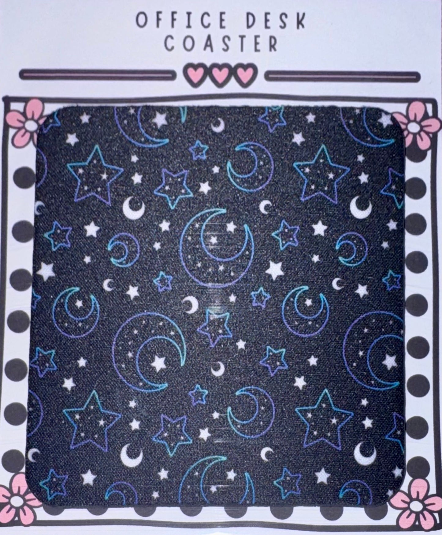 Celestial Moon & Stars Desk Coaster
