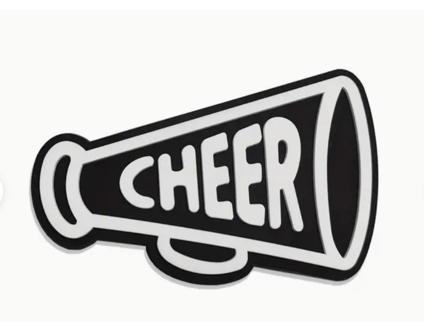 Cheer Megaphone Bogg Bag Charm