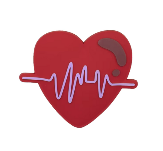 Medical Heart Bogg Bag Charm