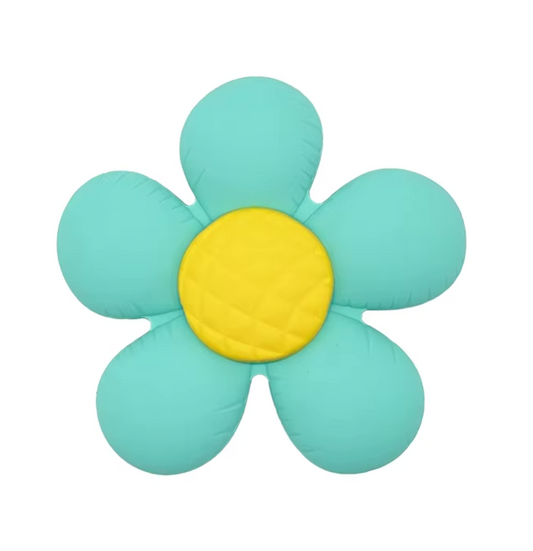 Teal Flower Bogg Bag Charm
