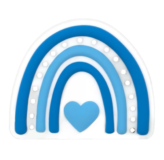 Blue Rainbow Bogg Bag Charm