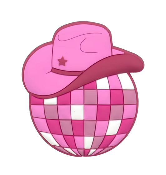 Pink Disco Cowgirl Bogg Bag Charm