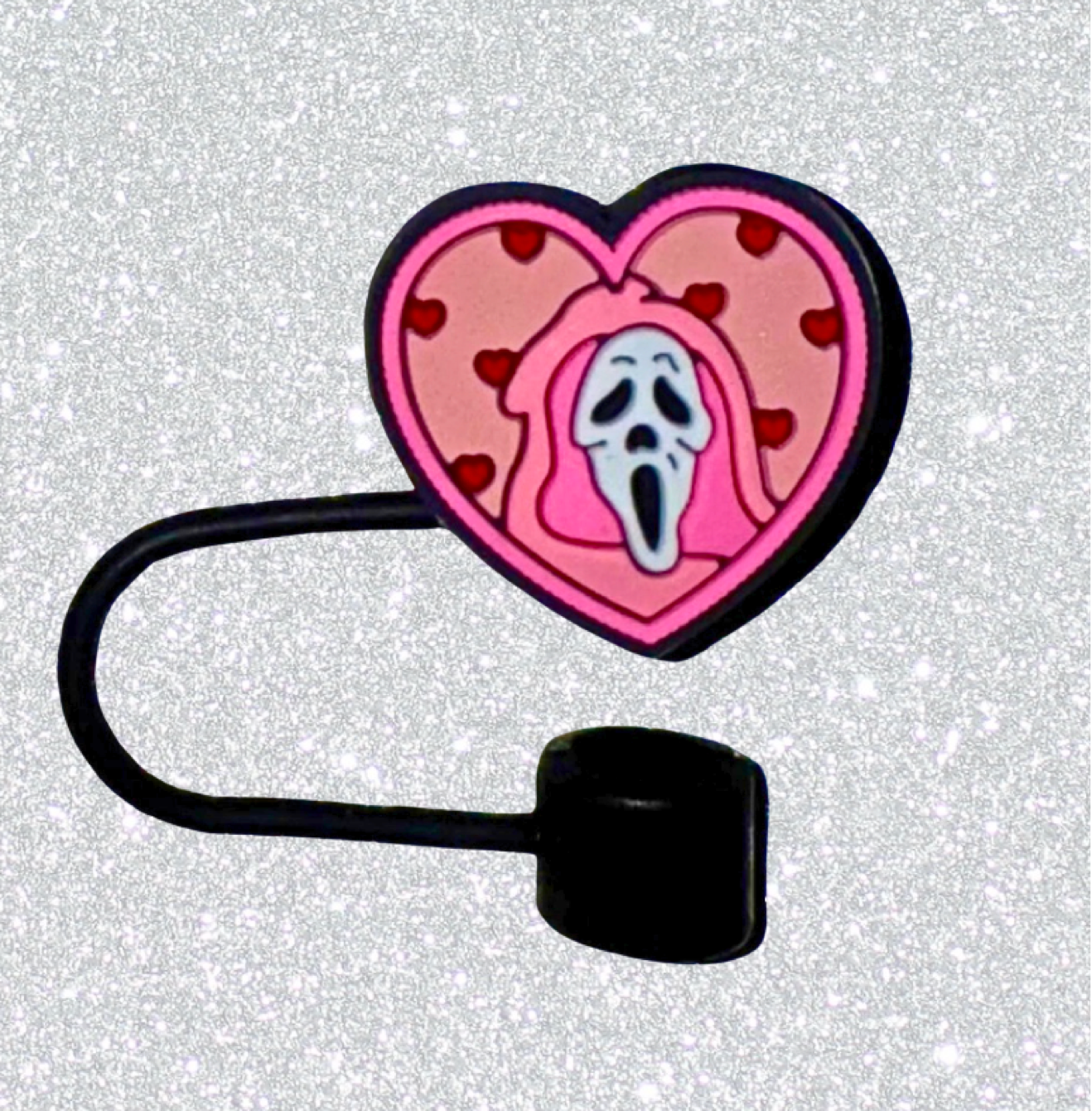 Ghost Face Straw Toppers