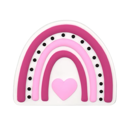 Pink Rainbow Bogg Bag Charm